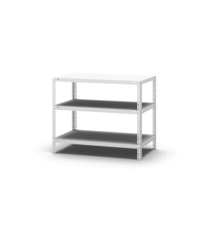 Fachbodenregal Grundregal WR, 800×1.000×500 mm, lichtgrau