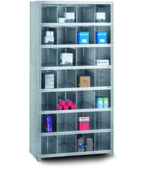 Fächerregal Grundregal WR, 2.000×1.000×400 mm, verzinkt