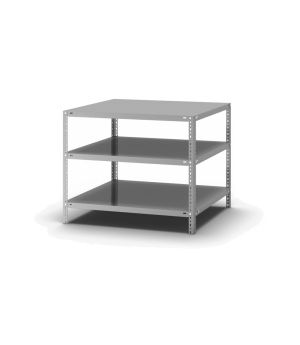 Fachbodenregal Grundregal WR, 800×1.000×800 mm, verzinkt
