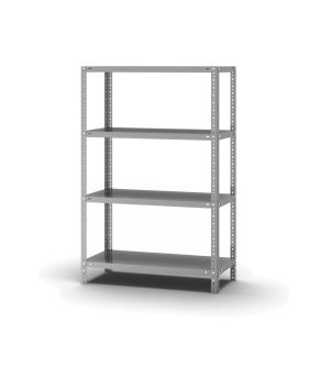 Fachbodenregal Grundregal WR, 1.500×1.000×400 mm, verzinkt