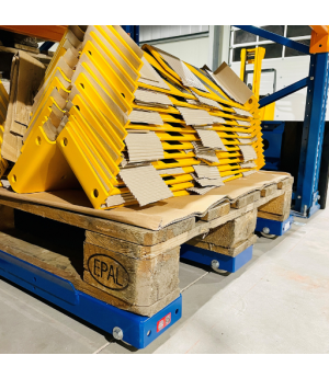 Palettenauszug, Schublade für Paletten, Europaletten, 800x1200 mm, 800 kg, 85% Auszug, Bodenmontiert