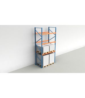 Schwerlastregal Palettenregal NEDCON 2.500x1.825x1.100 mm (HxBxT), Grundregal, 4 Lagerebenen, 3.000 kg Fachlast, Keine Böden