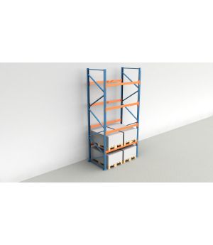Schwerlastregal Palettenregal NEDCON 2.500x1.825x1.100 mm (HxBxT), Grundregal, 5 Lagerebenen, 3.000 kg Fachlast, Keine Böden