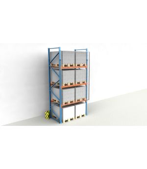 MonkeyMESH® Rückwandgitter Palettenregal für Regalabmessungen 2.500x1.825 mm. Überstand 125 mm