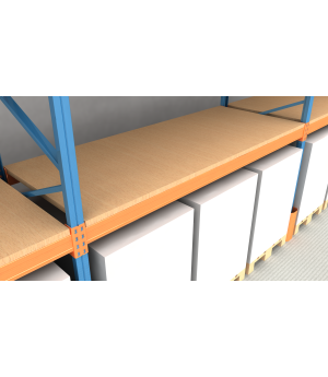 Set-Spanplatte aufgelegt P4 38mm 2680x1088 mm, für 40 mm Traverse GVB=150kg/m2