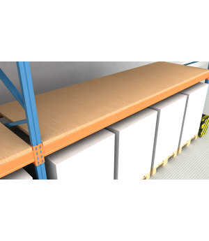 Set-Spanplatte aufgelegt P4 38mm 3580x1088 mm, für 50 mm Traverse GVB=150kg/m2