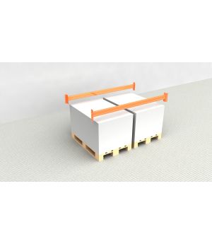 Palettenregal Zusatzebene NEDCON 1.825x1.100 mm (BxT), 3.000 kg Tragkraft, 2 Palettenplätze ohne Auflagen