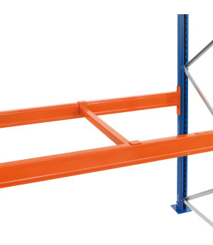 versenkte Tiefenauflage 800 mm für Holmbreite 50 mm für Palettenregal SCHULTE Lagertechnik