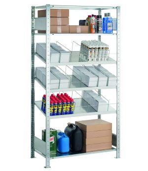 Kombibodenregal 2000x1000x500 mm mit Trennbügel, Grundregal