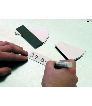 Magnet Haftetiketten 80x25 mm BreitexHöhe, Paket á 50 Stück
