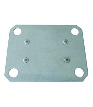 Unterlegplatte 2 mm für Doppel-Klemmfuß Stecksystem
