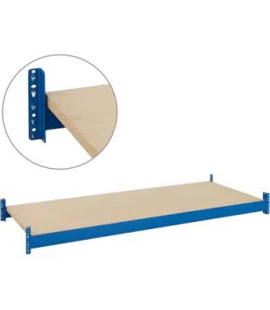 Komplette Fachebenen mit Spanplattenböden, RAL 5010 Enzianblau