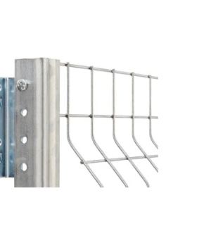 Halter für Herabfallsicherungen für Weitspannregale, rechts, glanzverzinkt