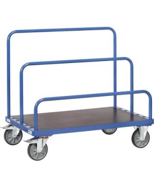 Plattenwagen TPE-Bereifung, blau