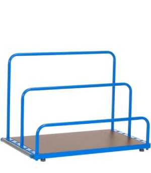 Plattenständer mit 4 Standfüßen, blau