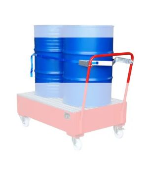 Fasshalterung mit Spanngurt für 2 x 200 Liter Fässer, 685×50 mm