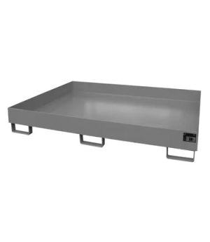 Regalwannen Typ RW ohne Gitterrost, 1750×1300×250 mm, RAL 7005 Mausgrau