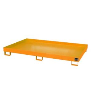 Regalwannen Typ RW ohne Gitterrost, 2150×1300×225 mm, RAL 2000 Gelborange