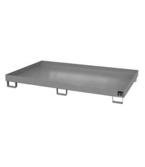 Regalwannen Typ RW ohne Gitterrost, 2150×1300×225 mm, RAL 7005 Mausgrau