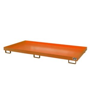 Regalwannen Typ RW ohne Gitterrost, 2650×1300×210 mm, RAL 2000 Gelborange
