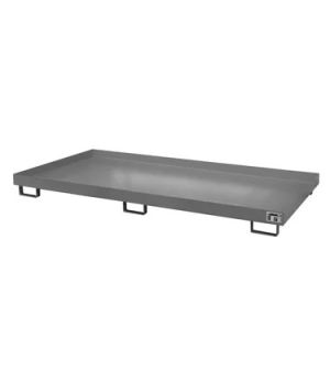 Regalwannen Typ RW ohne Gitterrost, 2650×1300×210 mm, RAL 7005 Mausgrau