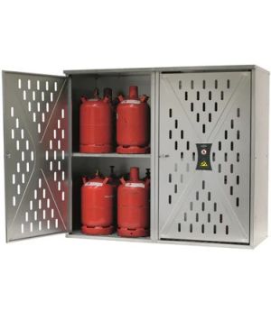 Flüssiggasflaschenschrank G-LINE G-PG zur Lagerung von Gasflaschen, 1680×690×1500 mm