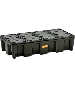 PE-Auffangwanne 35 HD mit PE-Rost, 400×180 mm