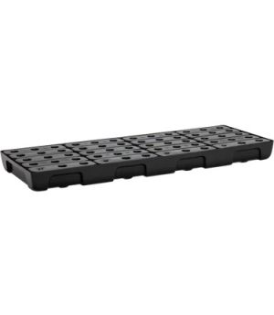 PE-Regalauffangwanne 36 L mit PE-Rost, 500×95 mm