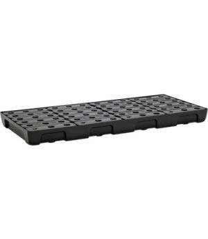 PE-Regalauffangwanne 44 L mit PE-Rost, 600×95 mm
