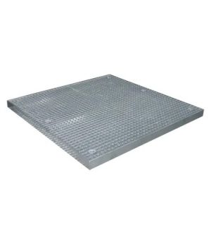 Bodenschutzwanne BSW 2x, 1350×1350×78 mm, verzinkt
