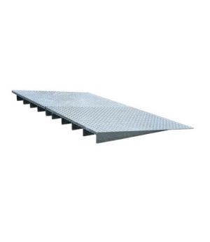 Auffahrrampe AR 123, 2000×1120×123 mm, verzinkt