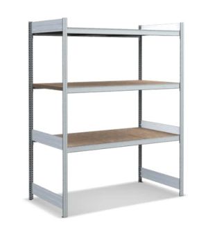 Großfachregale mit Spanplattenböden, 824×2000 mm, glanzverzinkt