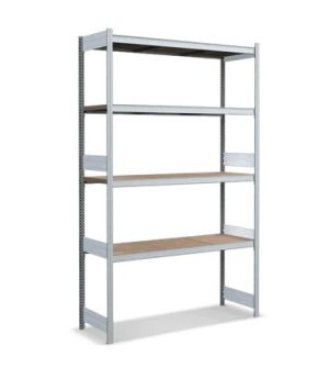 Großfachregale mit Spanplattenböden, 524×2500 mm, glanzverzinkt