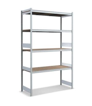 Großfachregale mit Spanplattenböden, 624×2500 mm, glanzverzinkt