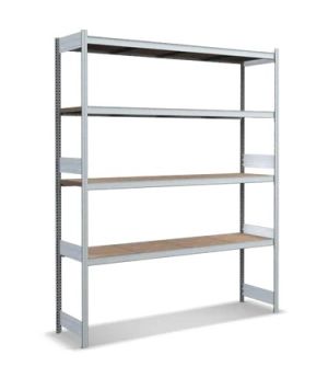 Großfachregale mit Spanplattenböden, 524×2500 mm, glanzverzinkt