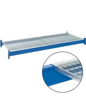 Auflageebenen für Längstraversen BITO-TwinTop®-Profil Gitterrost-Ebenen, 1-teilig, 1100×1100 mm, verzinkt