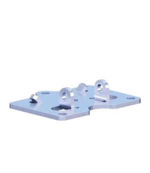 Fußplatten - Set für Palettenregal-Stützrahmen, Stützentyp P4, verzinkt