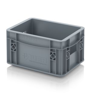 Eurobehälter geschlossen EG 21512 in silbergrau (RAL 7001), 200 × 150 mm