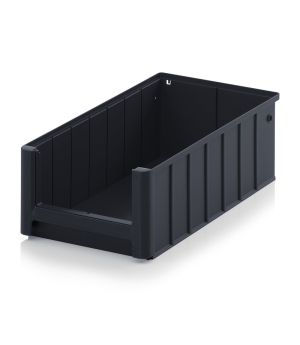 ESD-Regal-/Materialflusskasten ESD RK 4214 in verkehrsschwarz (RAL 9017), 400 × 234 mm