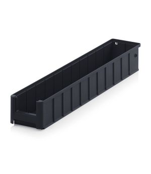 ESD-Regal-/Materialflusskasten ESD RK 6109 in verkehrsschwarz (RAL 9017), 600 × 117 mm