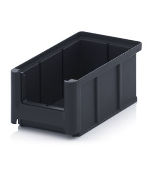 ESD-Sichtlagerkasten SK ESD SK 2 in verkehrsschwarz (RAL 9017), 160 × 102 mm