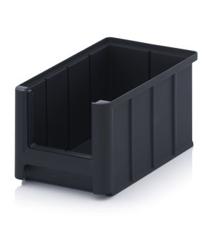 ESD-Sichtlagerkasten SK ESD SK 3 in verkehrsschwarz (RAL 9017), 225 × 150 mm