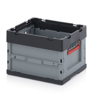 Faltbox ohne Deckel FB 43/27 in anthrazitgrau (RAL 7016), 400 × 300 mm