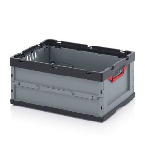 Faltbox ohne Deckel FB 64/27 in anthrazitgrau (RAL 7016), 600 × 400 mm