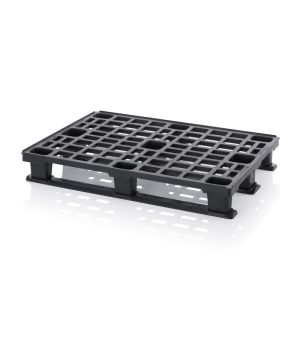 Leichtpalette mit Sicherungsrand LP 1208K in verkehrsschwarz (RAL 9017)