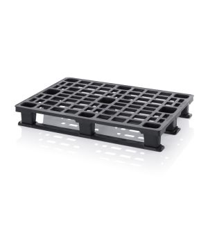 Leichtpalette ohne Sicherungsrand LP 1208K OS in verkehrsschwarz (RAL 9017)