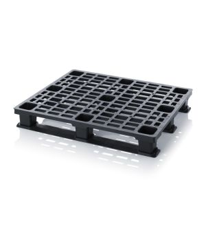 Leichtpalette ohne Sicherungsrand LP 1210K OS in verkehrsschwarz (RAL 9017)