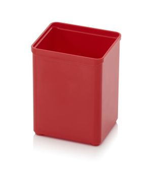 Einsatzkasten für Sortimentsboxen SB E 11-3020 in verkehrsrot (RAL 3020), 52 × 52 mm