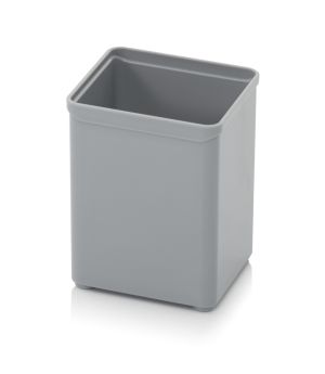 Einsatzkasten für Sortimentsboxen SB E 11-7001 in silbergrau (RAL 7001), 52 × 52 mm