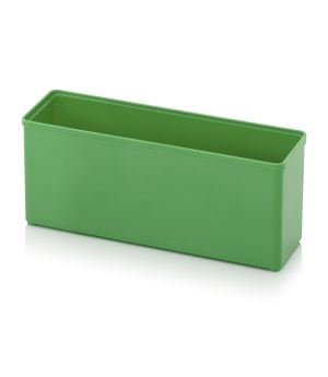 Einsatzkasten für Sortimentsboxen SB E 13-6018 in gelbgrün (RAL 6018), 156 × 52 mm